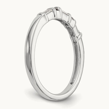 Diamond Wedding Band, 14K White Gold