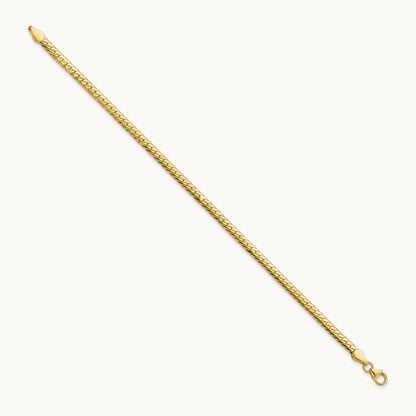 Polished 7in Fancy Link Bracelet, 14K