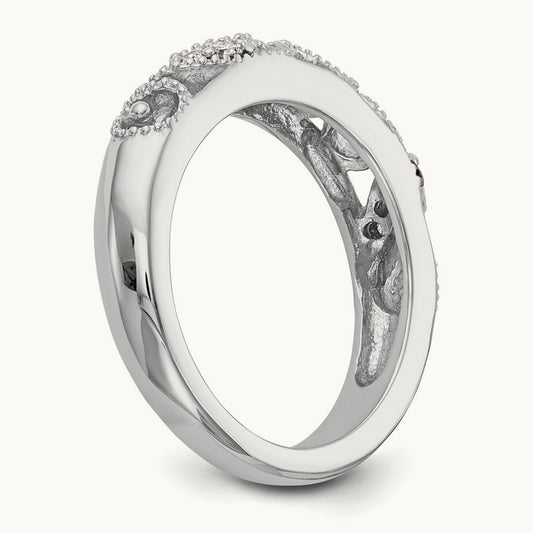 Diamond Wedding Band, 14K White Gold