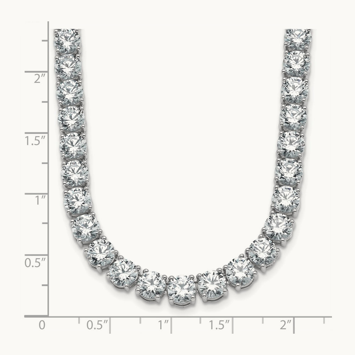 Straight Tennis Necklace, 44-58 1/3 ct Lab-Grown Diamond