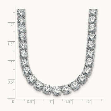 Straight Tennis Necklace, 44-58 1/3 ct Lab-Grown Diamond