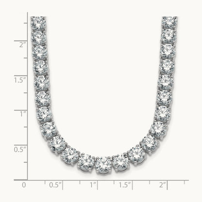 Straight Tennis Necklace, 44-58 1/3 ct Lab-Grown Diamond