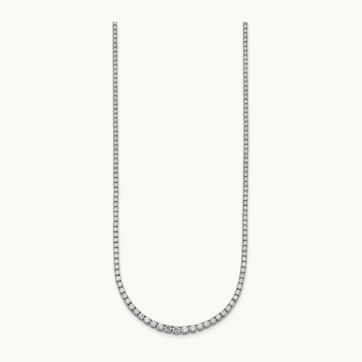 Graduated Tennis Necklace, 5.50 ct tw Lab-Grown Diamond