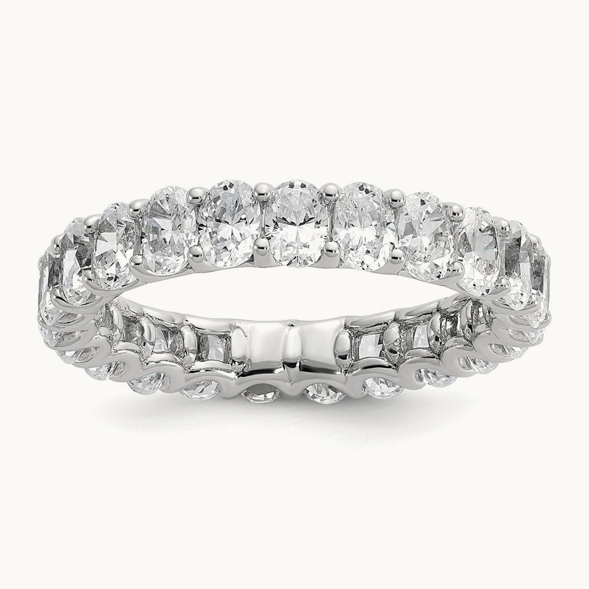 Oval Eternity Band, 3-5 ct Lab-Grown Diamond