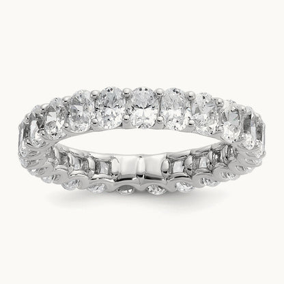 Oval Eternity Band, 3-5 ct Lab-Grown Diamond