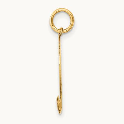 Medium Satin Number 94 Charm, 14K