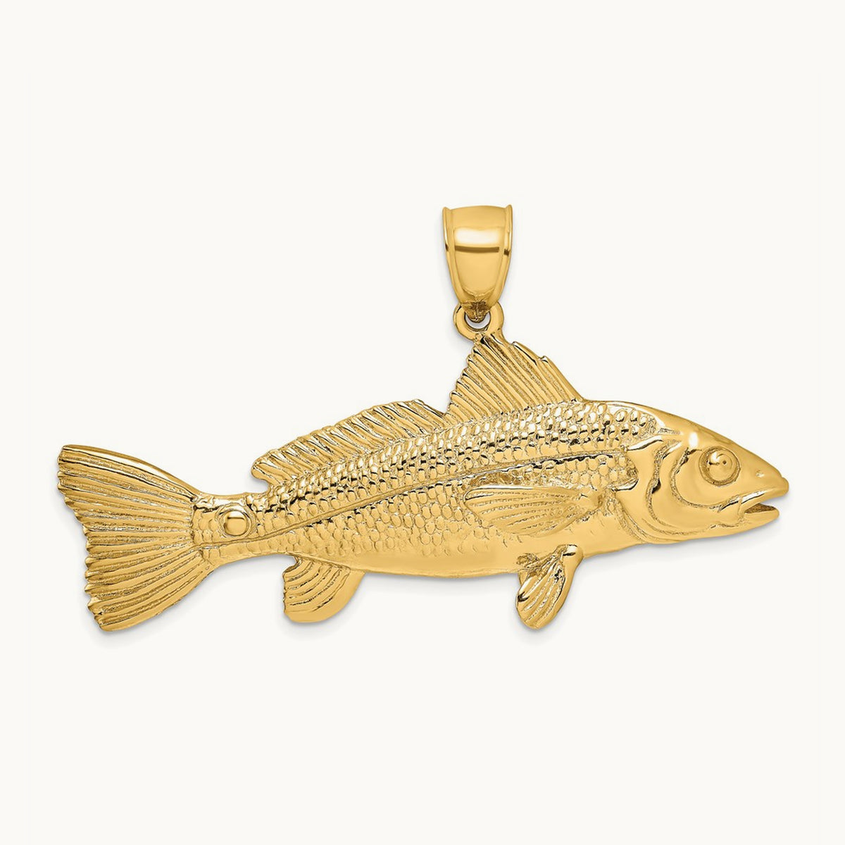 3-D Red Fish Charm — 19.7mm