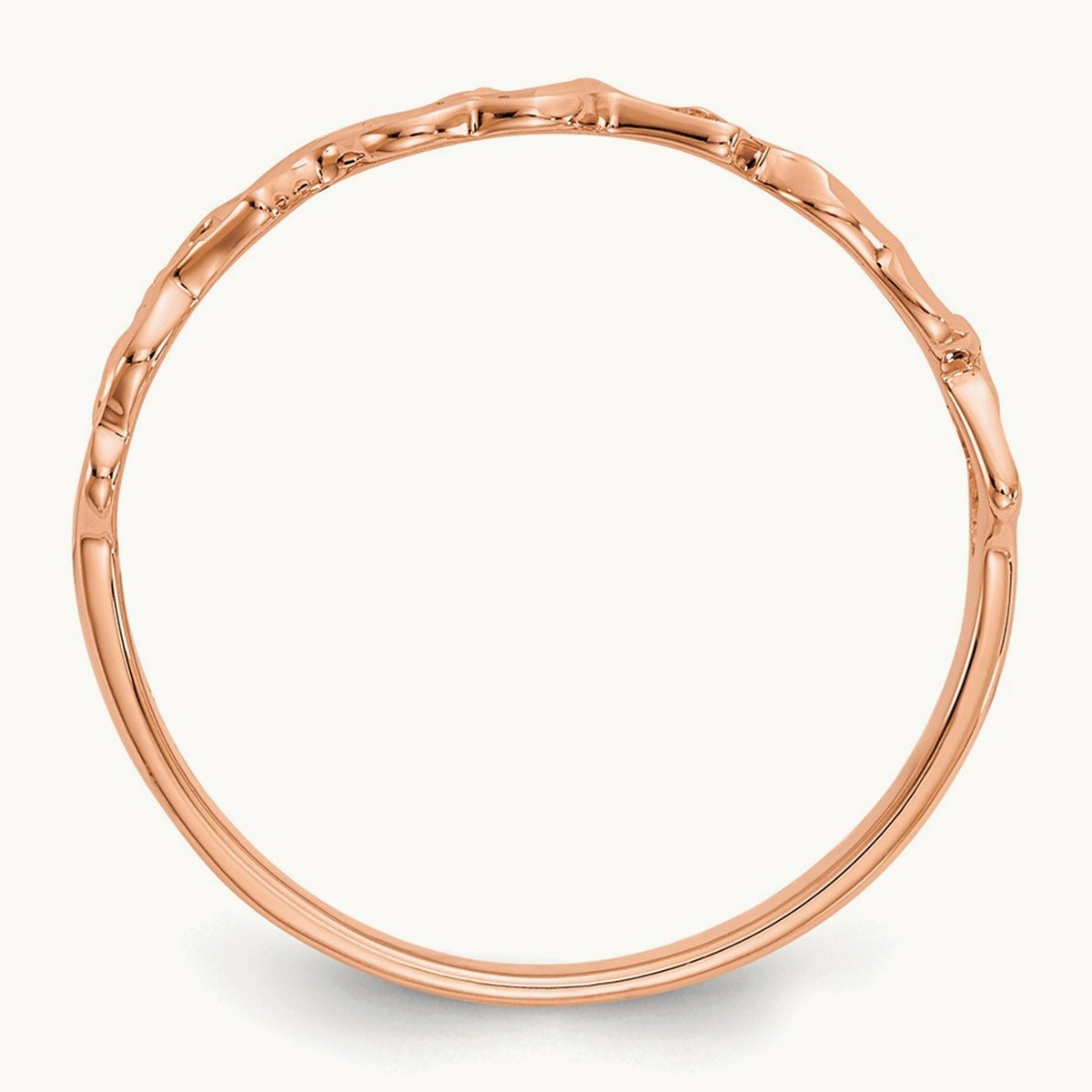 Heart Ring, 3mm wide in 14K Rose Gold