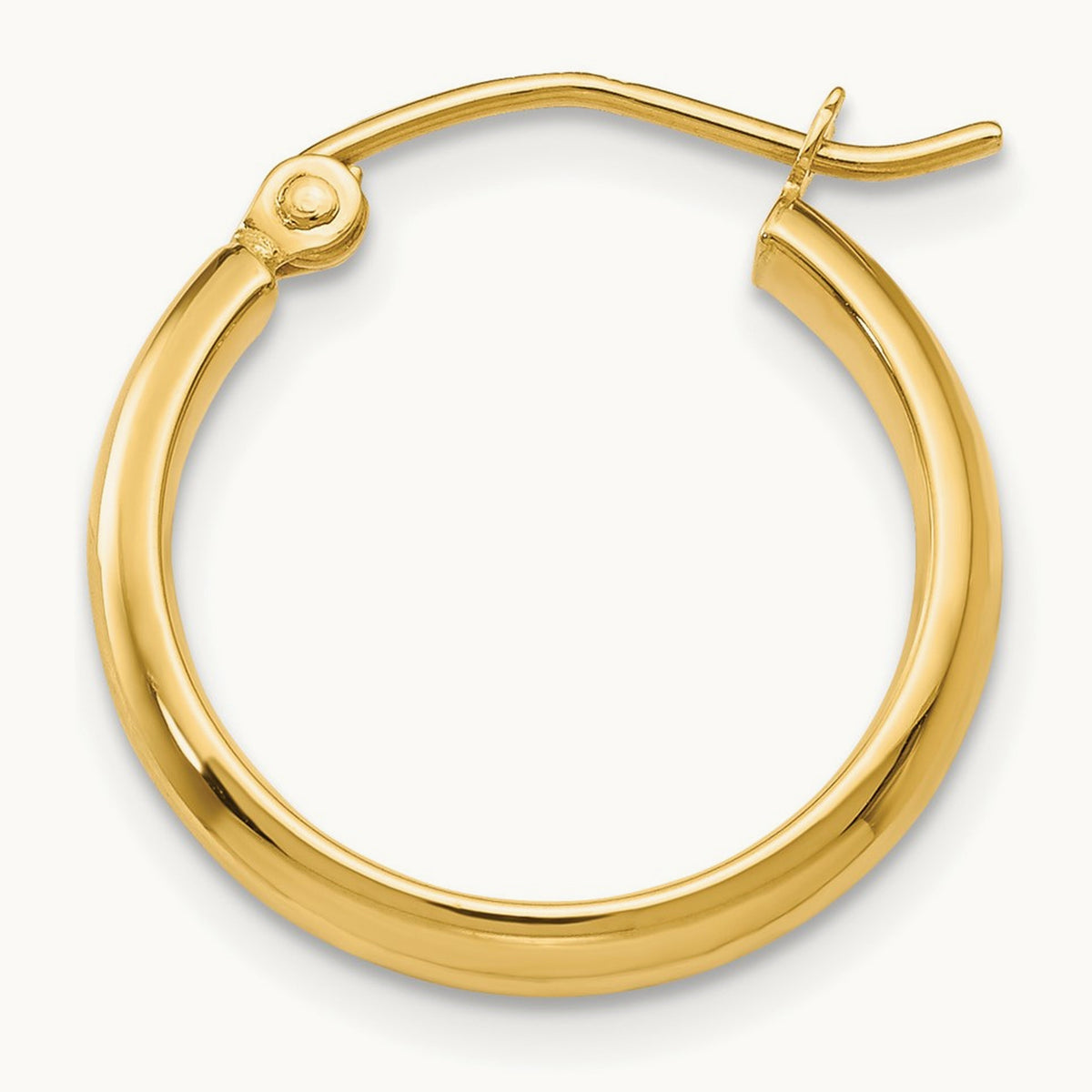 Single 14k Polished Hoop Earring