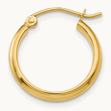 Single 14k Polished Hoop Earring