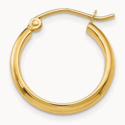 Single 14k Polished Hoop Earring