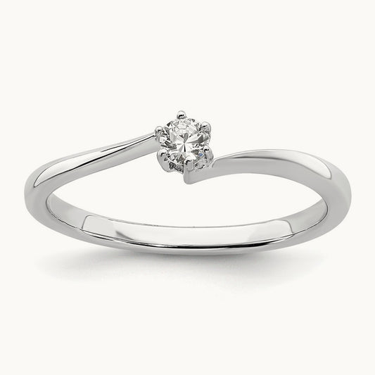 Petite Engagement Ring, 0.10 ct tw Lab-Grown Diamond