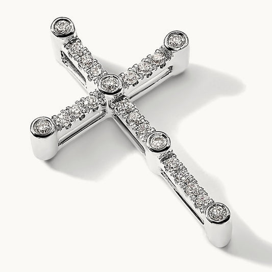 Cross Chain Slide, 0.20 ct tw Lab-Grown Diamond