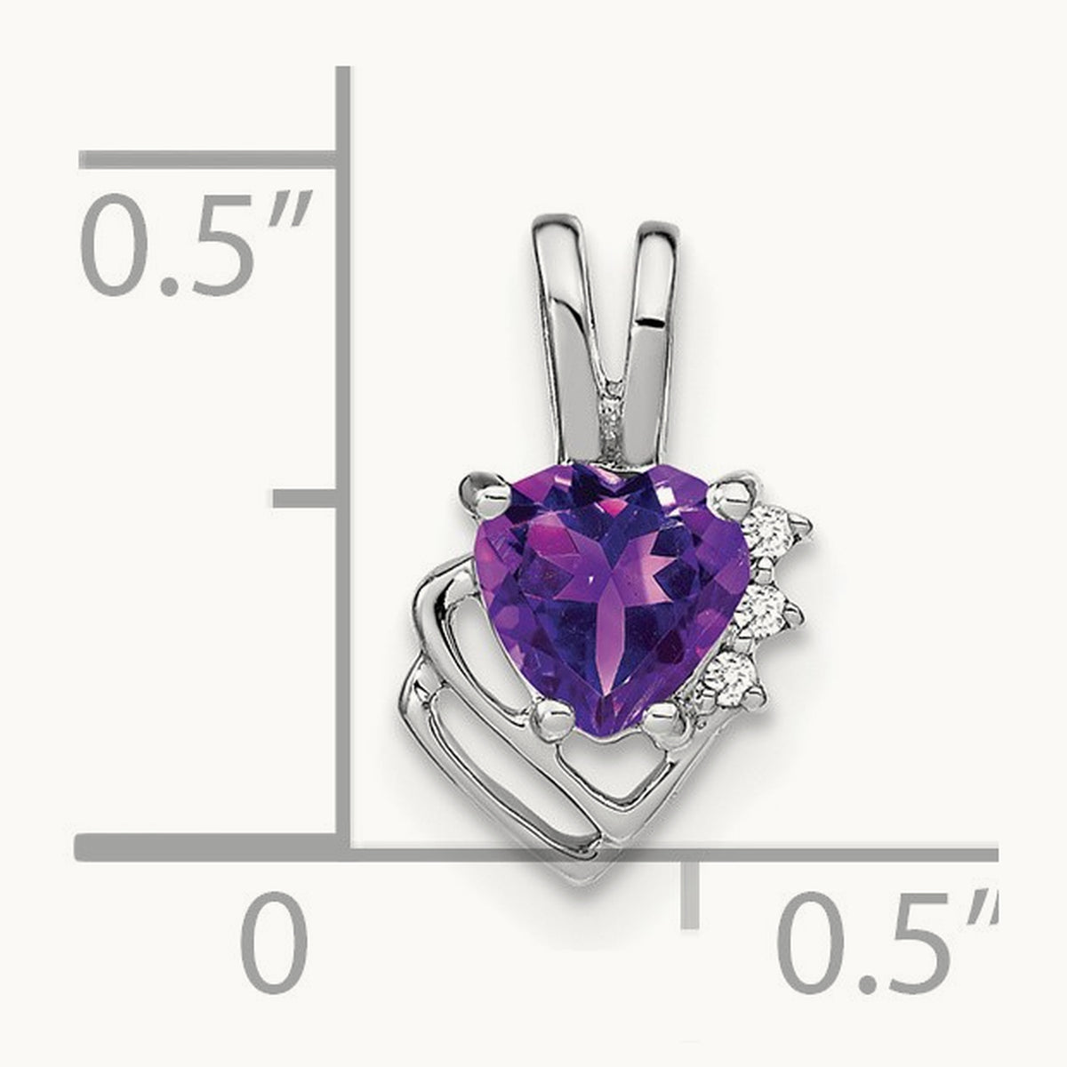 Amethyst and Diamond Pendant — photo set
