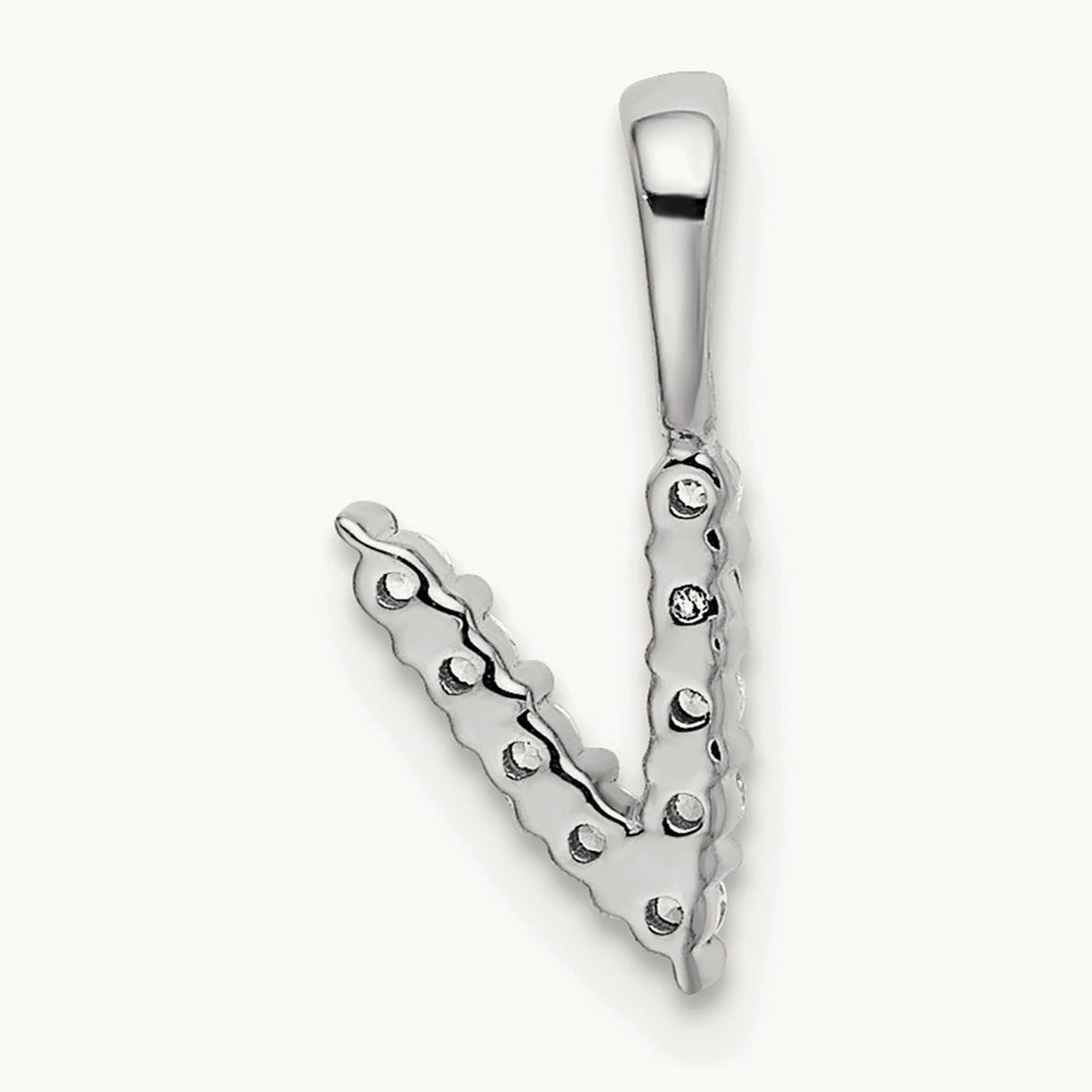 Initial Necklace, 0.10 ct tw Lab-Grown Diamond