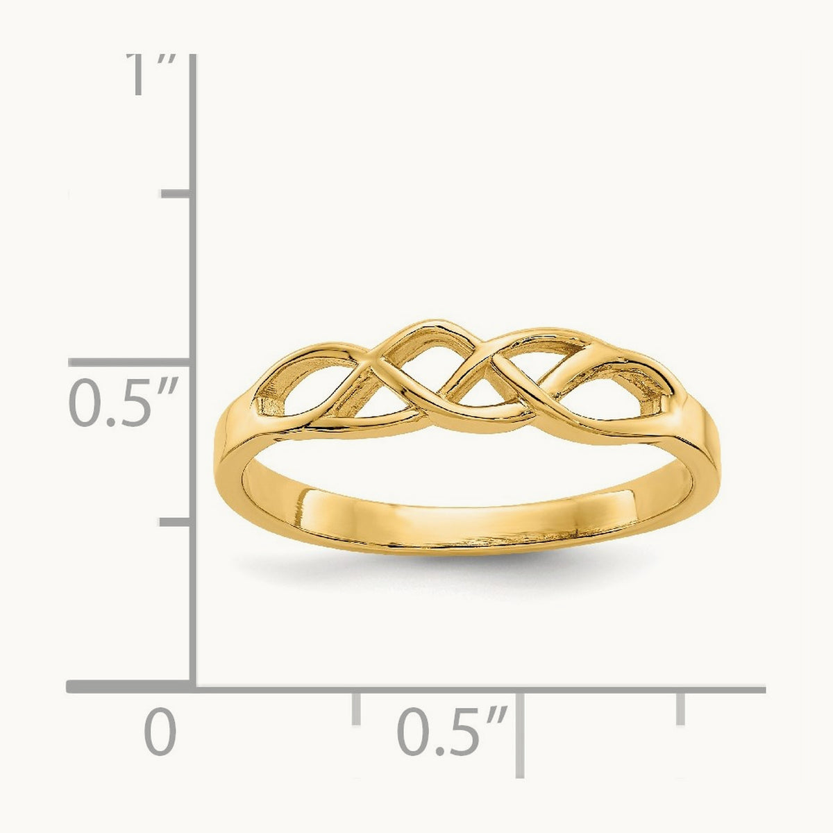 Free Form Knot Ring, 14K