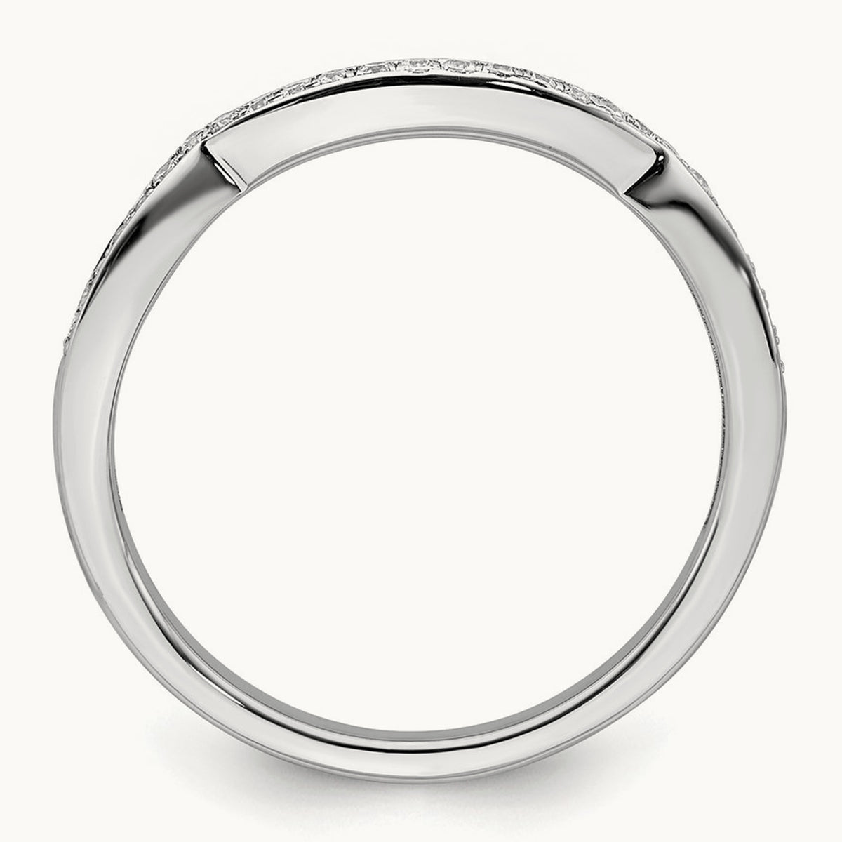 Contoured Diamond Band — photo set