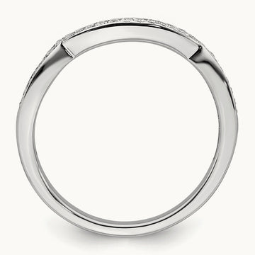 Contoured Diamond Band — photo set