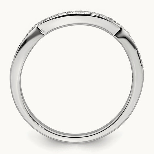 Contoured Diamond Band — photo set