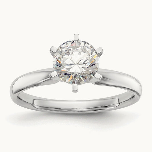 5/8ct. Lightweight Comfort-Fit 6-Prong Mounting, 14K White Gold