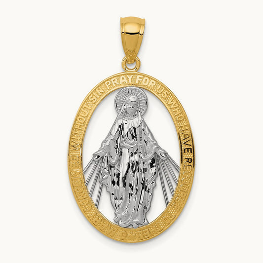 w/ Polished Miraculous Medal Pendant — photo set