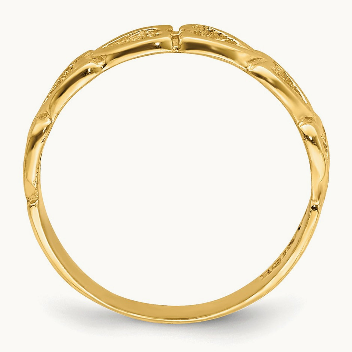 Open Hearts Baby Ring, 14K