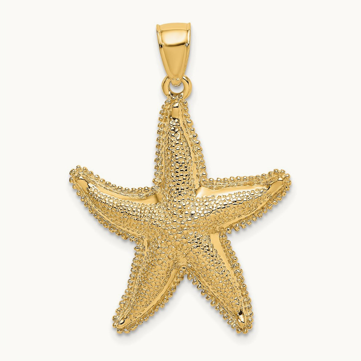 Textured Starfish Charm — 43mm
