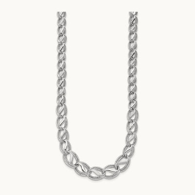 Diamond Cut Necklace, 14K White Gold