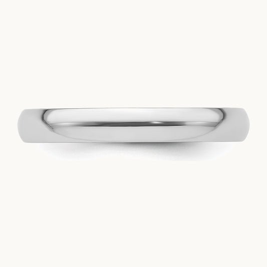 Platinum 3mm Lightweight Comfort-Fit Wedding Band