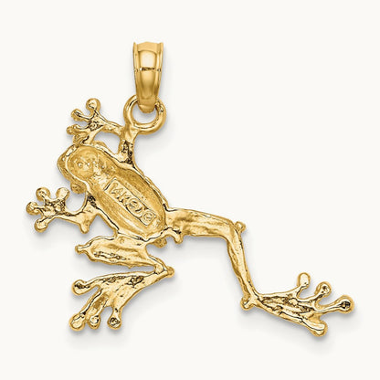 2-D Textured Frog Charm — 20.2mm