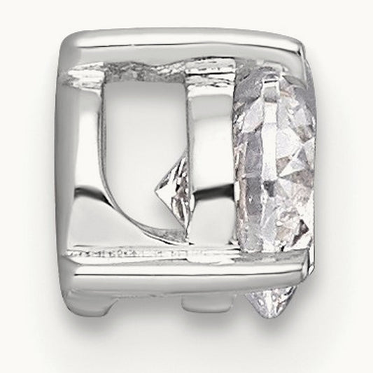 3 Prong Chain Slide, 0.50-0.75 ct tw Lab-Grown Diamond