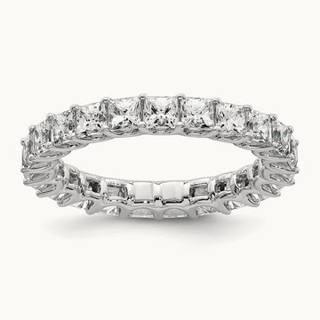 Princess Eternity Band, 3-5 ct Lab-Grown Diamond