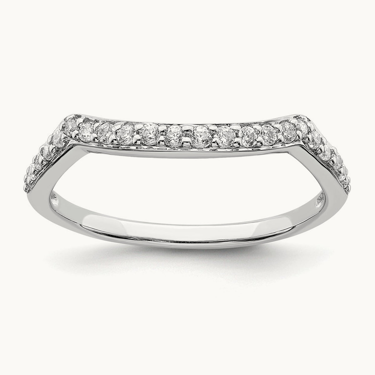 Contoured Diamond Band — photo set