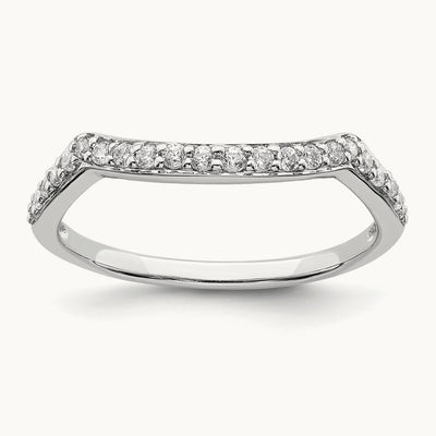 Contoured Diamond Band — photo set