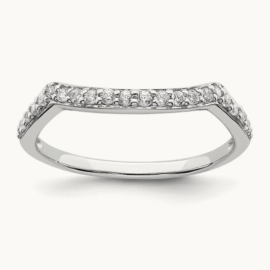 Contoured Diamond Band — photo set