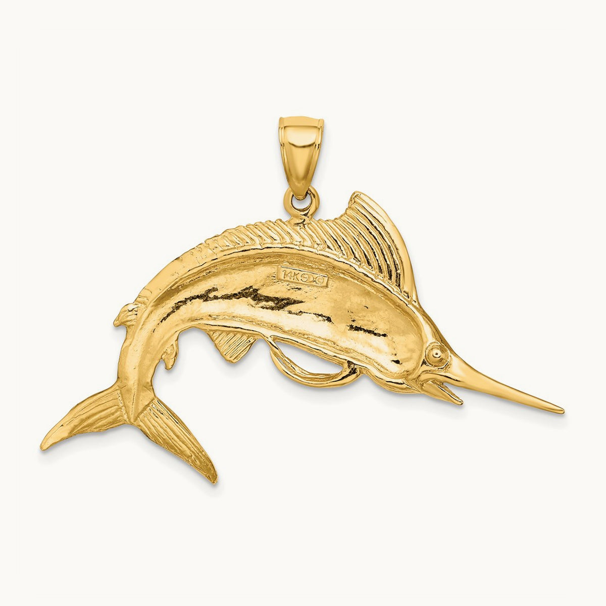 Marlin Pendant, 14K