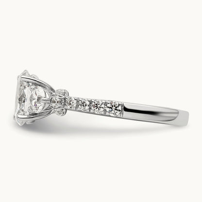 Semi-Mount Engagement Ring, 0.75 ct tw Lab-Grown Diamond