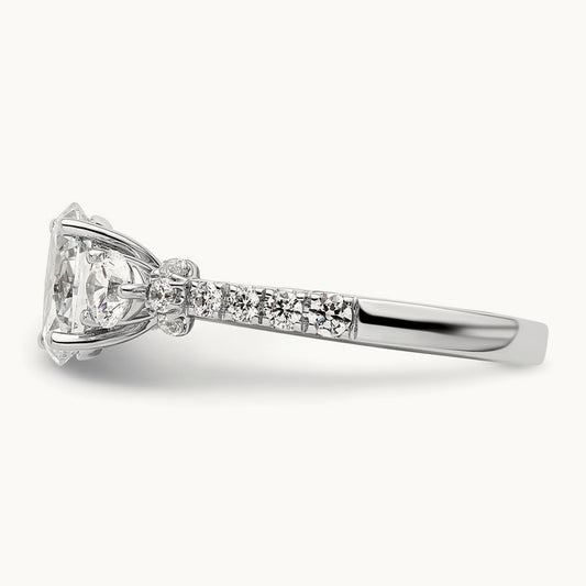 Semi-Mount Engagement Ring, 0.75 ct tw Lab-Grown Diamond