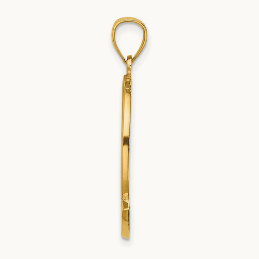 PUERTO RICO w/ Dolphin Sunset Scene Charm, 14K