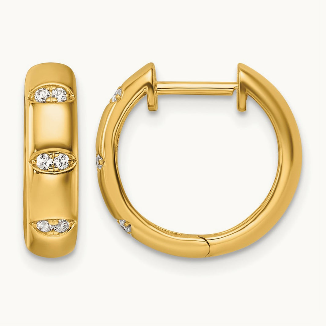Gold Hoop Earrings in 14K Gold | Point West Pavilion