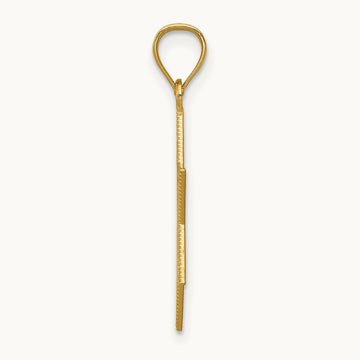 Diamond-cut Polished Star of David Pendant, 14K