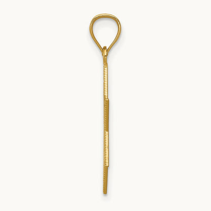 Diamond-cut Polished Star of David Pendant, 14K