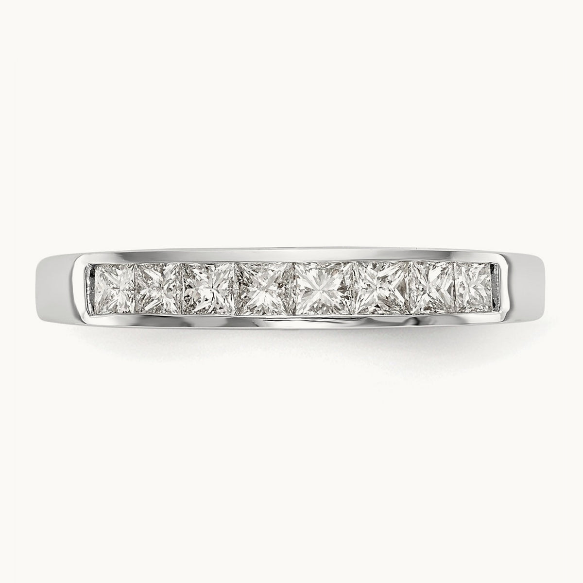 Diamond Wedding Band, 14K White Gold
