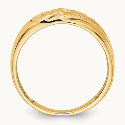 AA Diamond men's ring, 14K