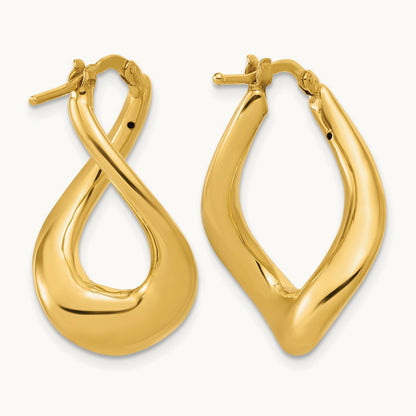 Polished Twist Hoop Earrings — Leslie's — photo set