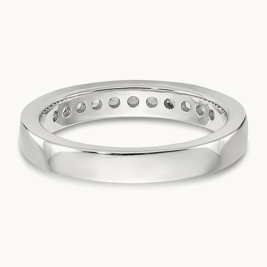 11- Stone Closed Channel Band Mounting, 1.9mm, 14K White Gold