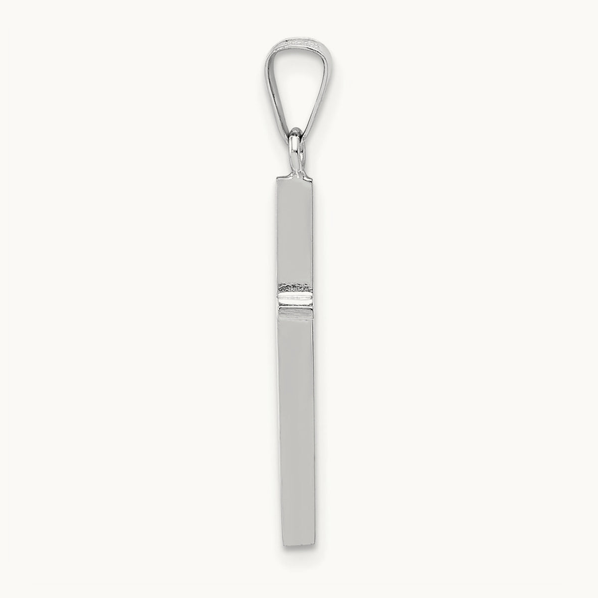 Cross Charm, 14K White Gold