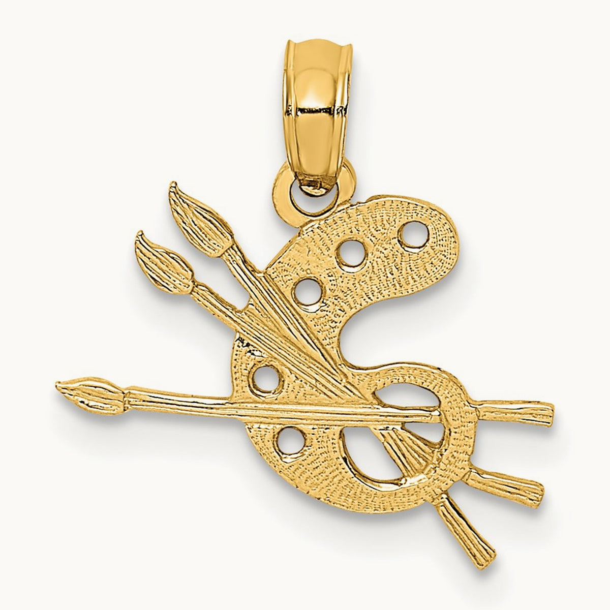 Paint Pallet Charm, 14K