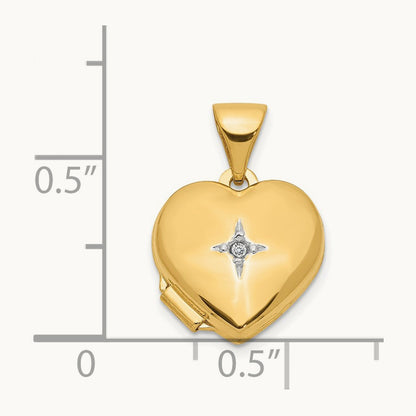 w/ Diamond Heart Locket — photo set