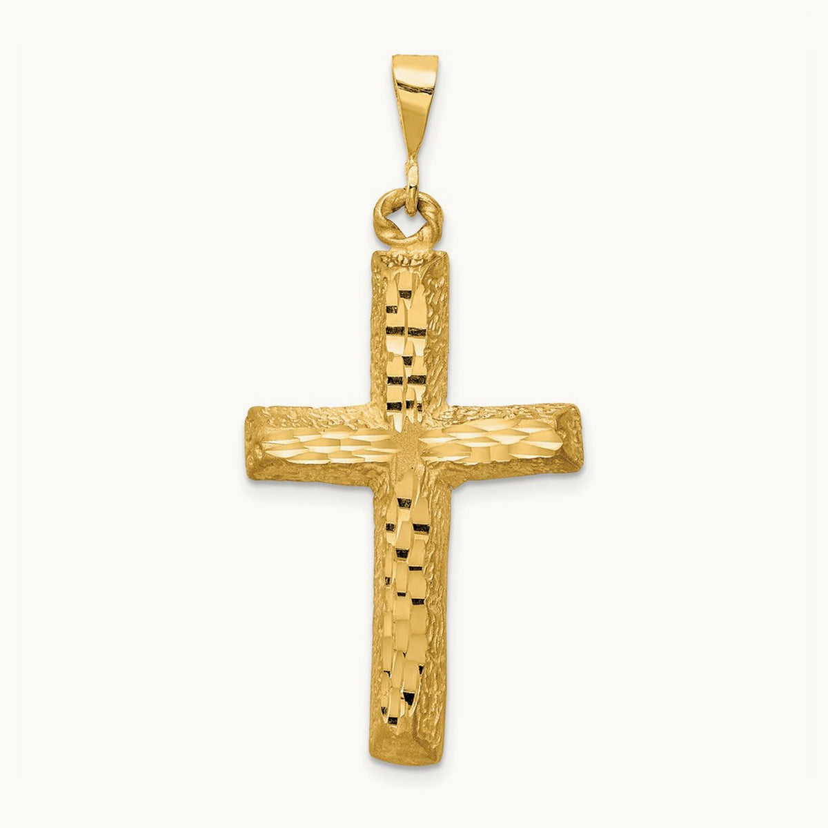 Diamond-cut Cross Charm — photo set